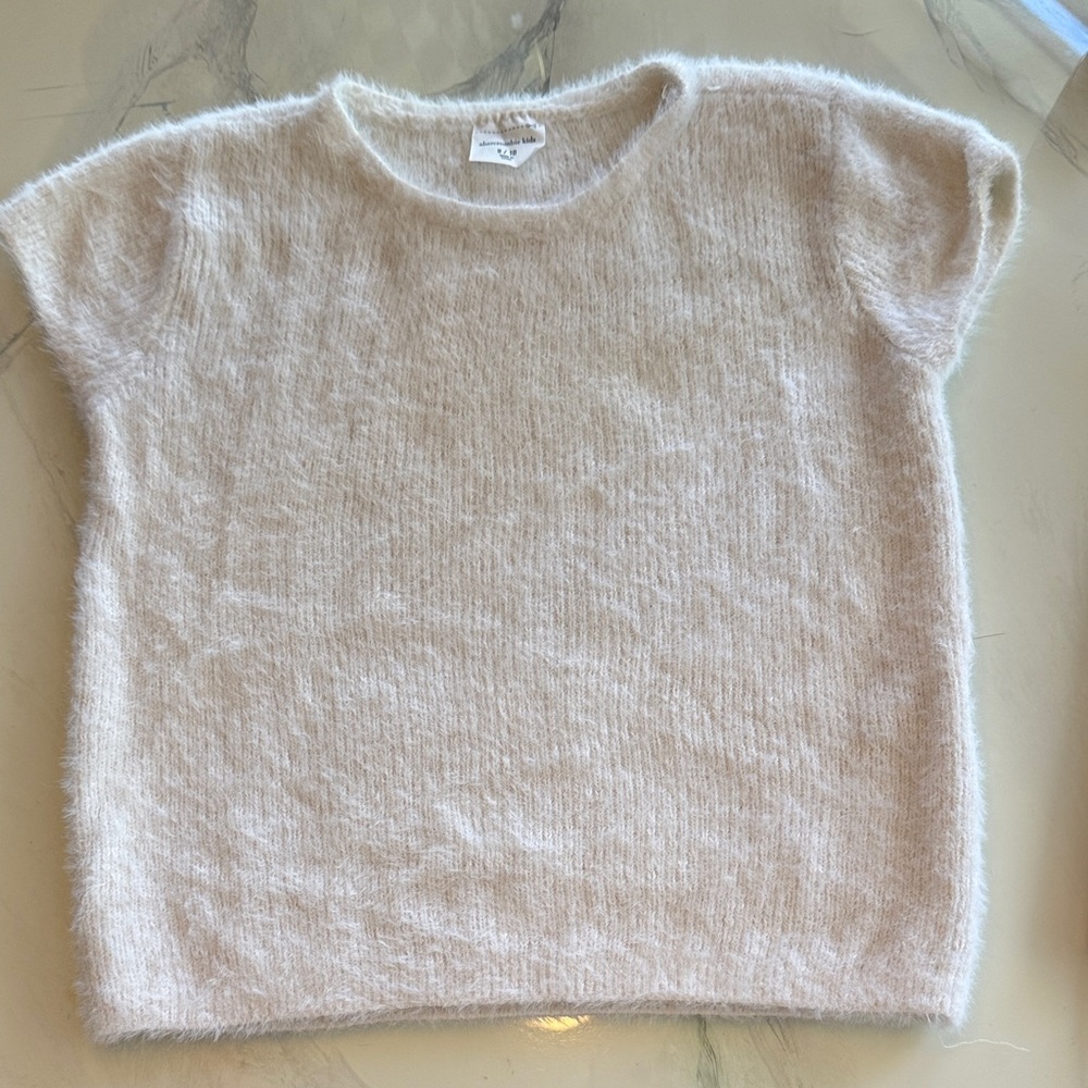 Abercrombie Kids Soft white Crew Neck Sweater